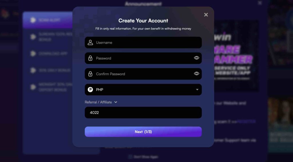 Sign Up at Philippine online casinos