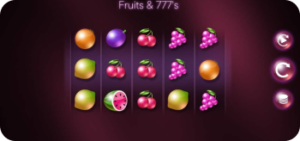 Fruits and 777’s slot
